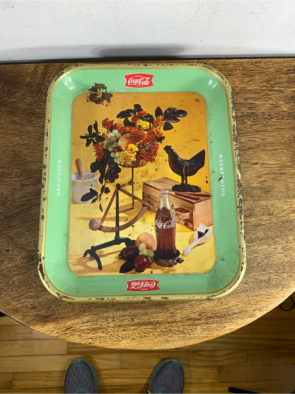 Vintage Coca Cola metal serving tray 1950s 60s retro